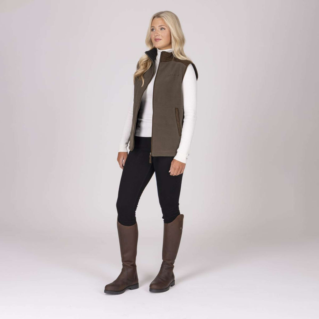 Aubrion by Shires Chaleco Heritage Fleece Oliva oscura