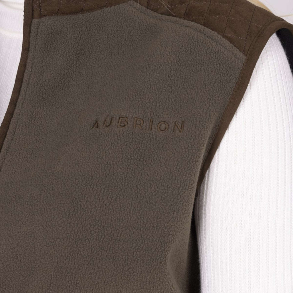 Aubrion by Shires Chaleco Heritage Fleece Oliva oscura