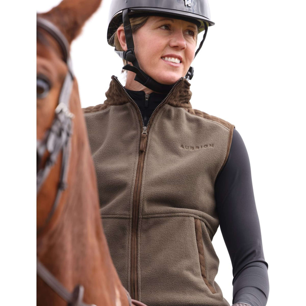 Aubrion by Shires Chaleco Heritage Fleece Oliva oscura
