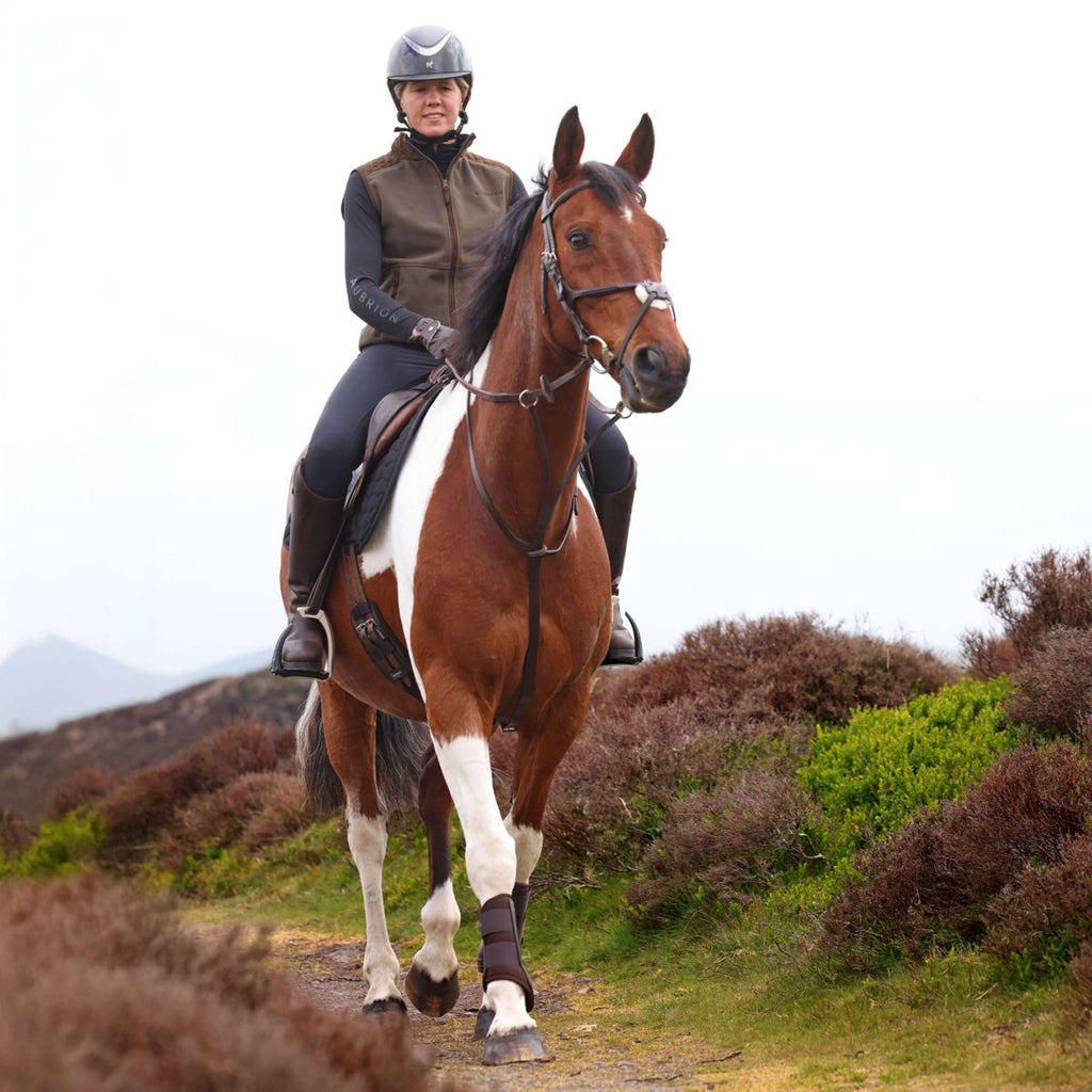 Aubrion by Shires Chaleco Heritage Fleece Oliva oscura
