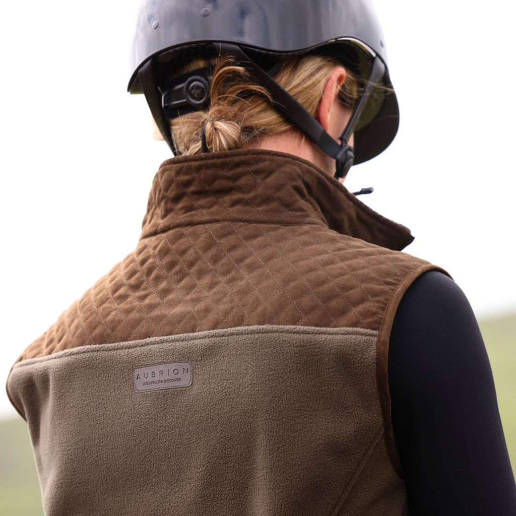 Aubrion by Shires Chaleco Heritage Fleece Oliva oscura