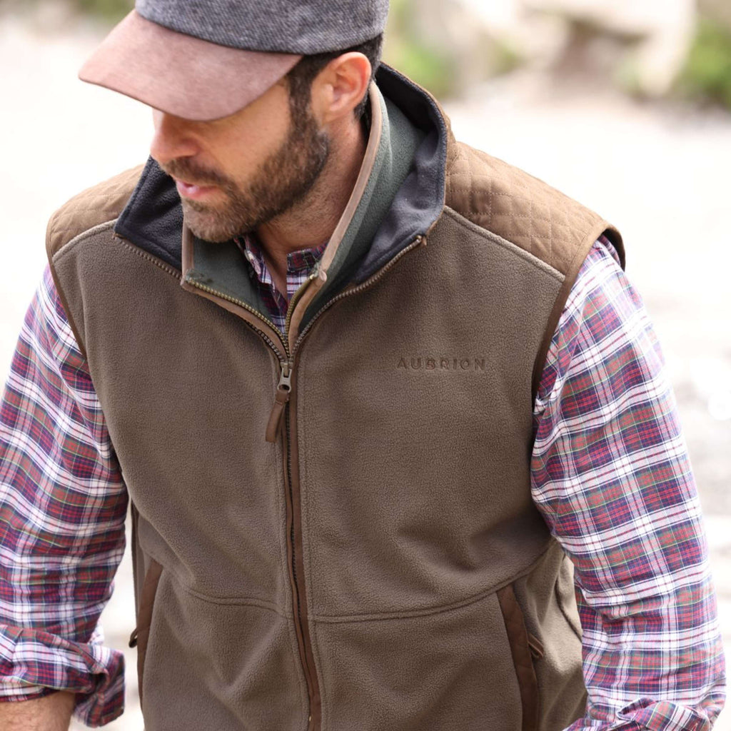 Aubrion by Shires Chaleco Heritage Fleece Oliva oscura
