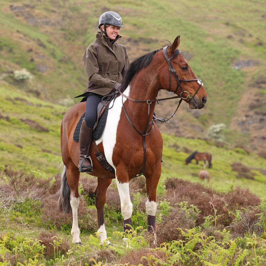 Aubrion by Shires Chaqueta Heritage Oliva oscura