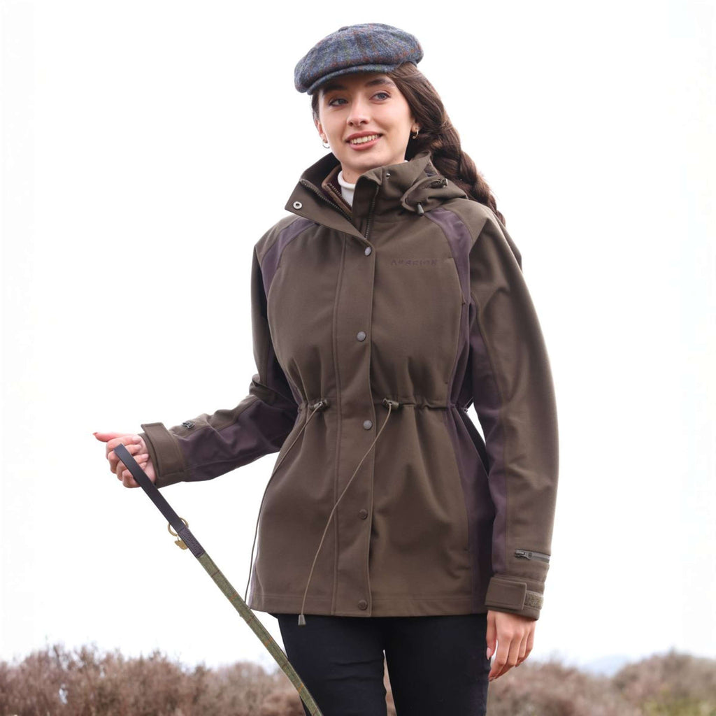 Aubrion by Shires Chaqueta Heritage Oliva oscura