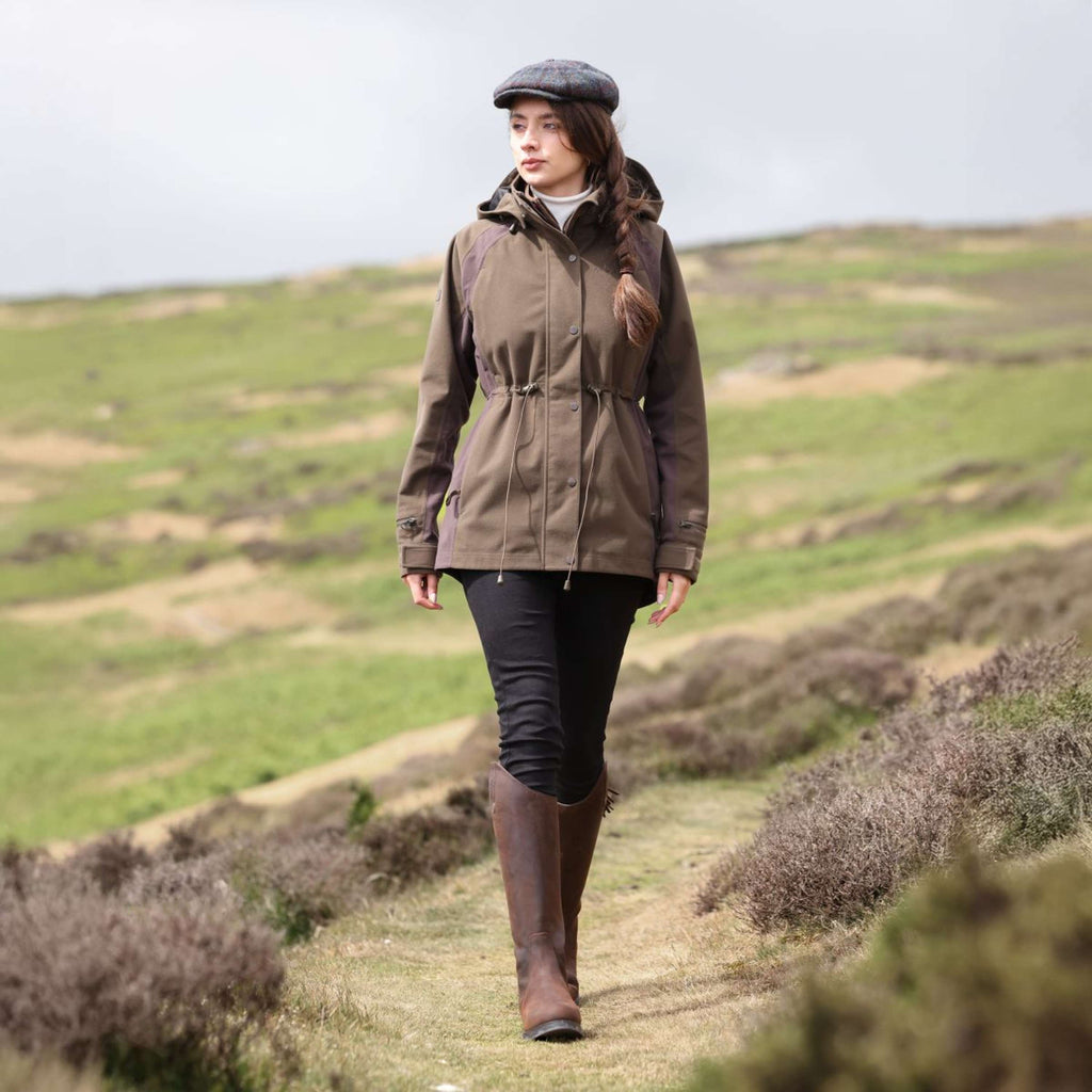 Aubrion by Shires Chaqueta Heritage Oliva oscura
