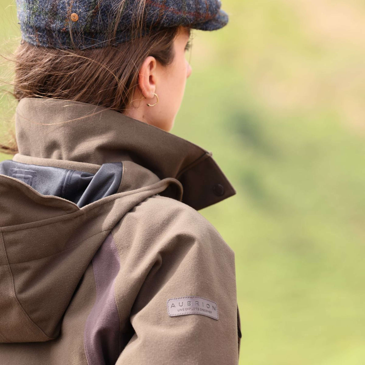Aubrion by Shires Chaqueta Heritage Oliva oscura