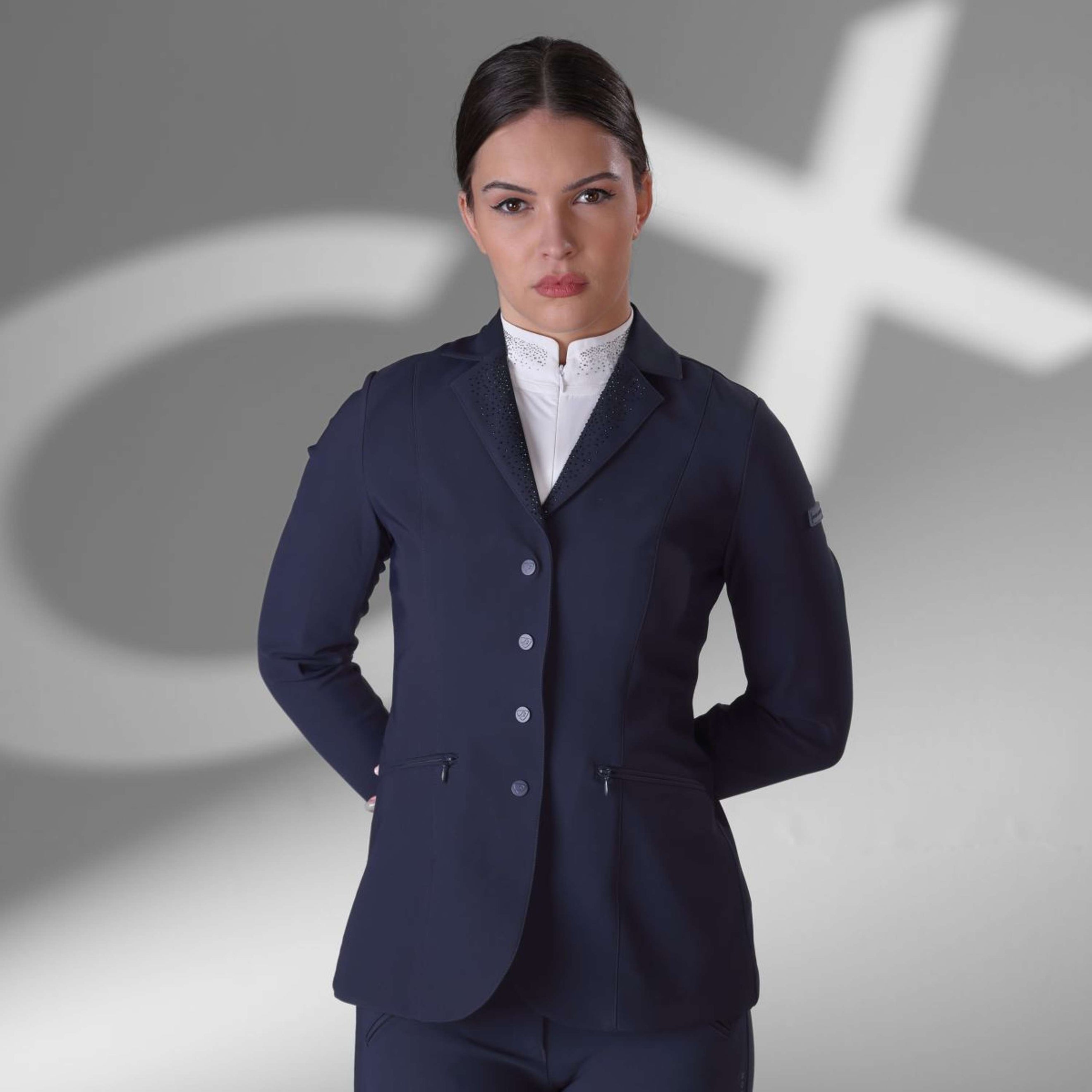 Aubrion by Shires Chaqueta de Competición Optima GX Navy Aubrion by Shires Chaqueta de Competición Optima GX Navy