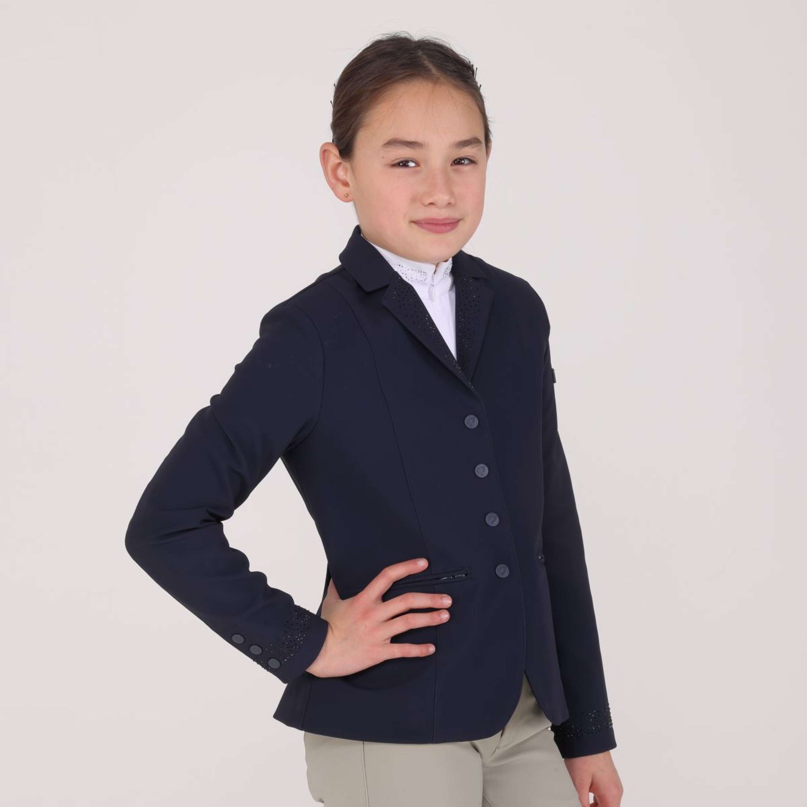 Aubrion by Shires Chaqueta de Competición Optima GX Niños Navy Aubrion by Shires Chaqueta de Competición Optima GX Niños Navy