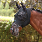 FlyGuard by Shires Máscara para Moscas Pro Stretch con Orejas y Flecos Jet