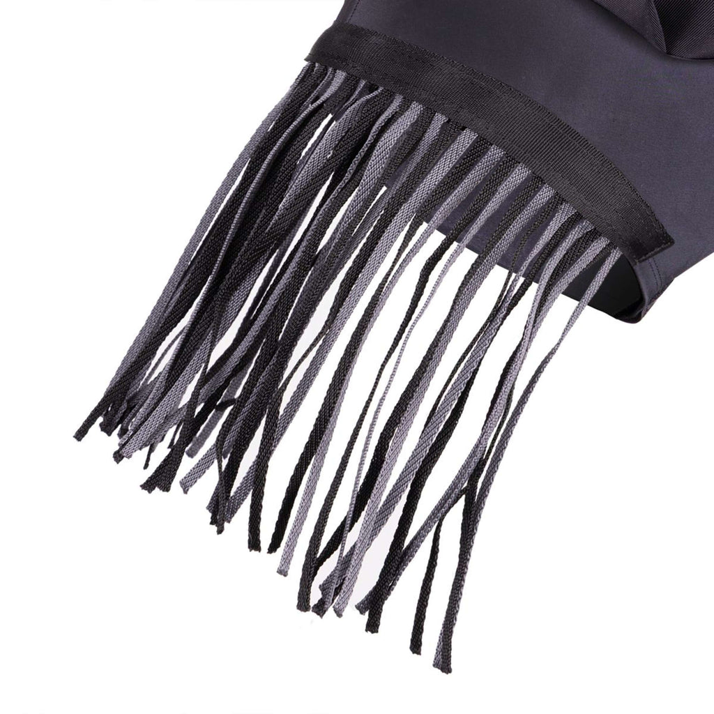 FlyGuard by Shires Máscara para Moscas Pro Stretch con Orejas y Flecos Jet