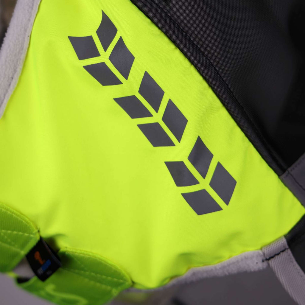 FlyGuard by Shires Máscara para Moscas Pro Hi-Viz Fine Mesh con Orejas y Flecos Amarillo fluorescente