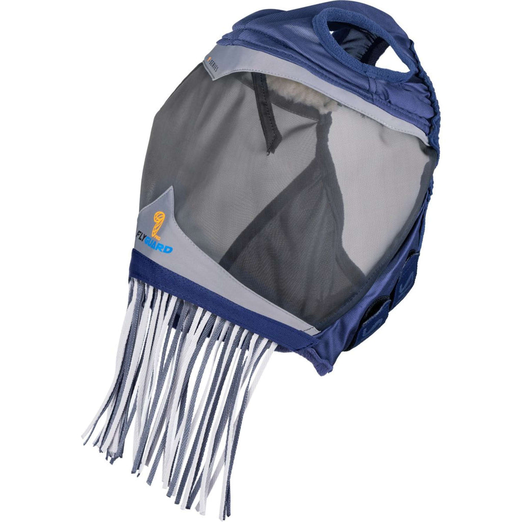 FlyGuard by Shires Máscara para Moscas Pro Fine Mesh con Agujero para Oreja & Flecos Nasales Navy