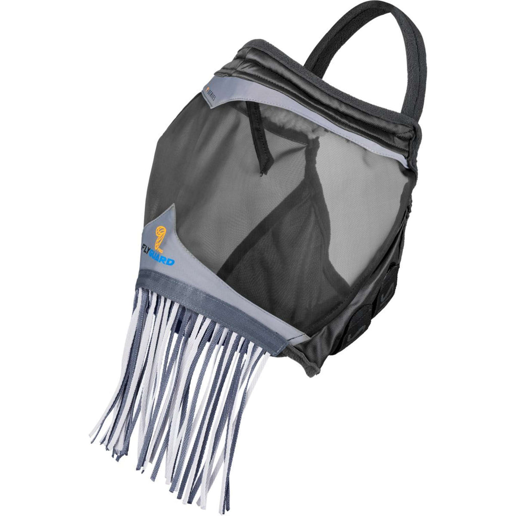 FlyGuard by Shires Máscara para Moscas Pro Fine Mesh Sin Orejas con Flecos Jet