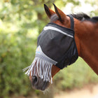 FlyGuard by Shires Máscara para Moscas Pro Fine Mesh Sin Orejas con Flecos Jet