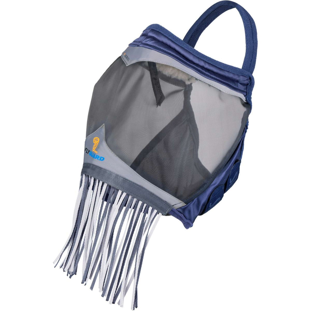 FlyGuard by Shires Máscara para Moscas Pro Fine Mesh Sin Orejas con Flecos Navy