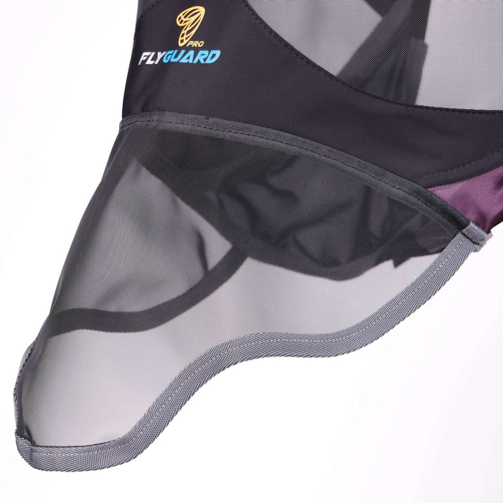 FlyGuard by Shires Máscara para Moscas Pro Deluxe con Orejas y Nariz Black Cherry