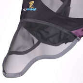FlyGuard by Shires Máscara para Moscas Pro Deluxe con Orejas y Nariz Black Cherry