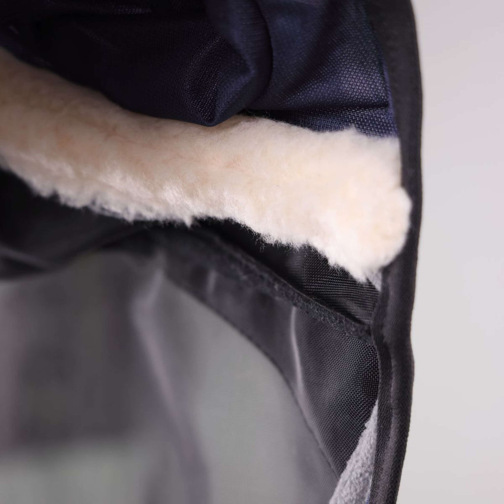FlyGuard by Shires Máscara para Moscas Pro Deluxe con Orejas y Nariz Navy