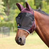 FlyGuard by Shires Máscara para Moscas Pro Deluxe con Orejas Black Cherry