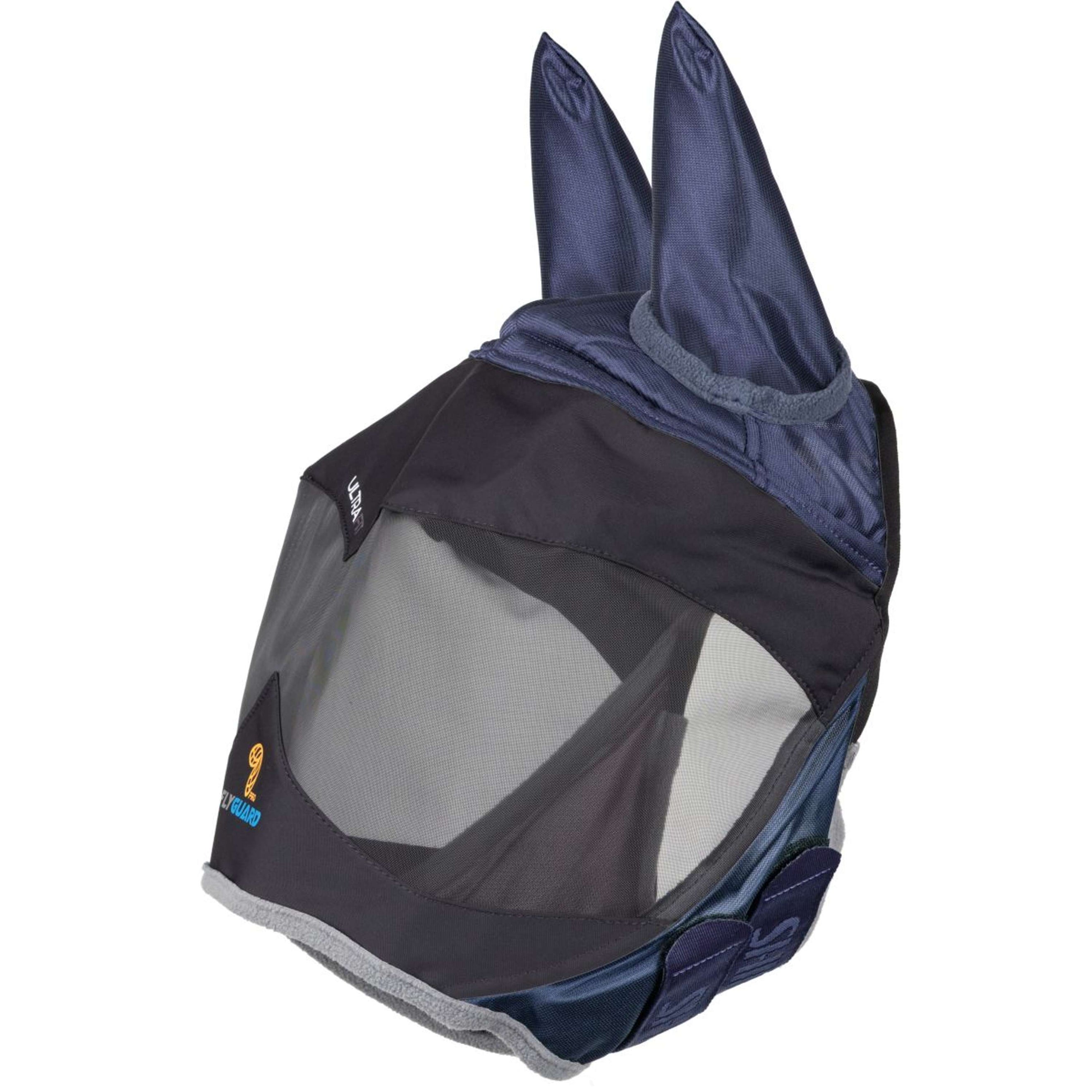 FlyGuard by Shires Máscara para Moscas Pro Deluxe con Orejas Navy