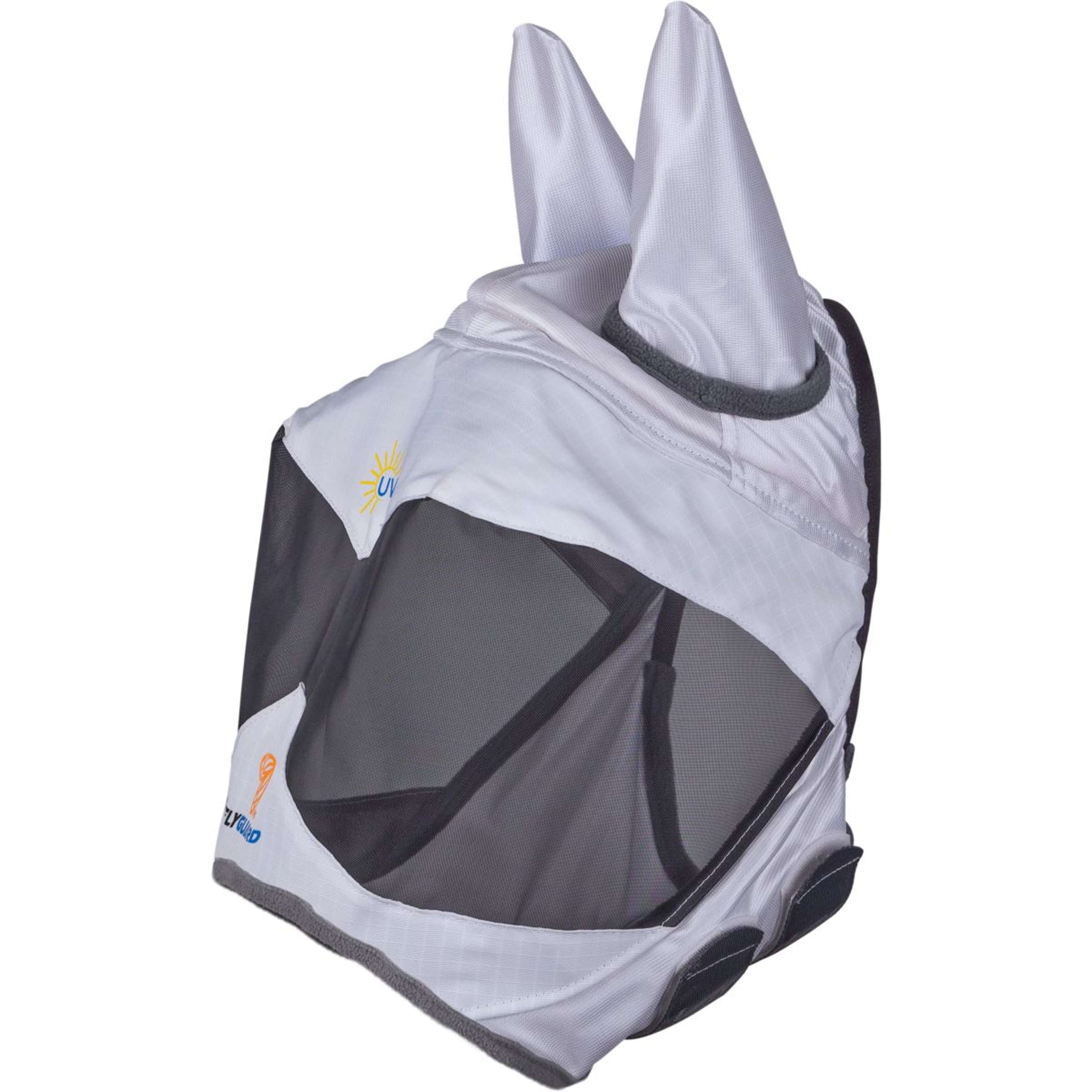 FlyGuard by Shires Máscara para Moscas Pro Sun Shade con Orejas Blanco FlyGuard by Shires Máscara para Moscas Pro Sun Shade con Orejas Blanco