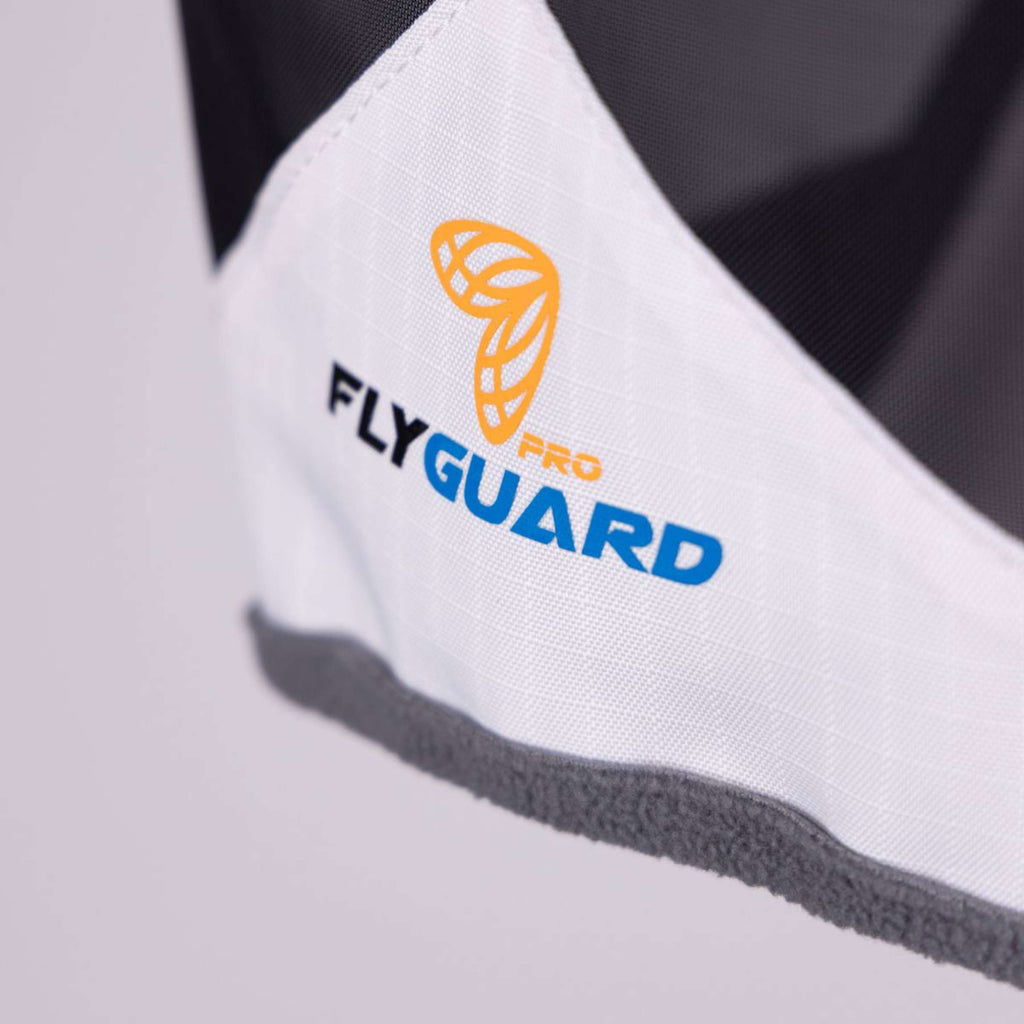 FlyGuard by Shires Máscara para Moscas Pro Sun Shade con Orejas Blanco