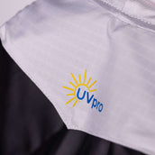 FlyGuard Máscara para Moscas Pro Sun Shade con Orejas y Flecos Blanco