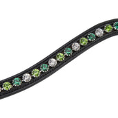 Velociti by Shires Frontal GARA Green Diamante Negro