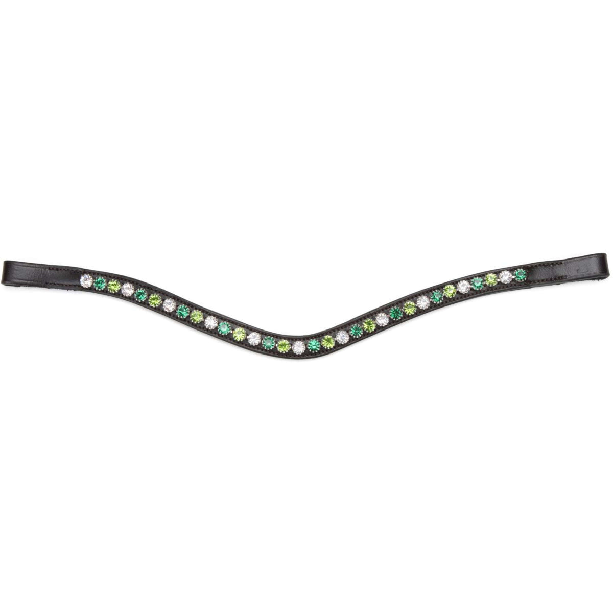 Velociti by Shires Frontal GARA Green Diamante Habana
