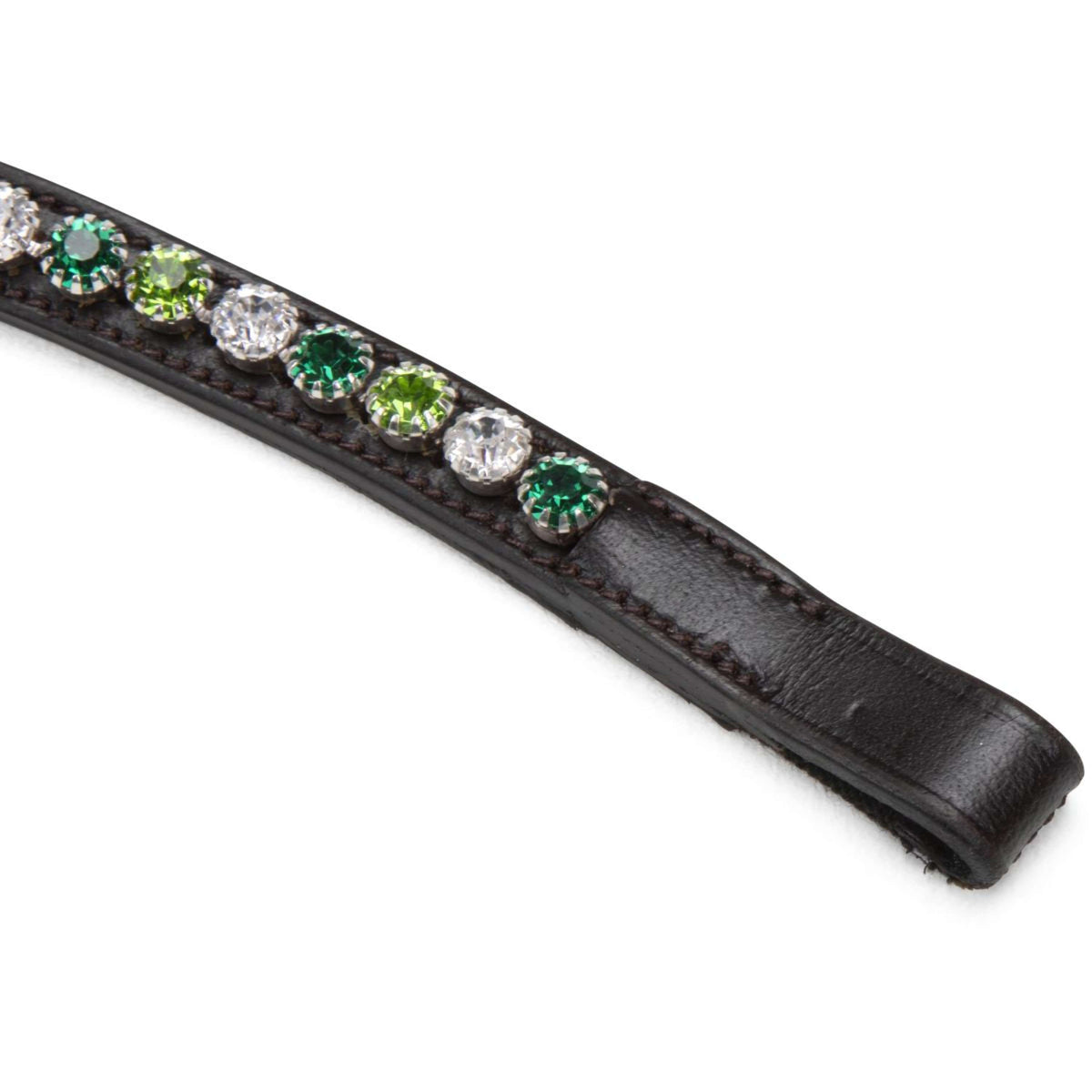 Velociti by Shires Frontal GARA Green Diamante Habana