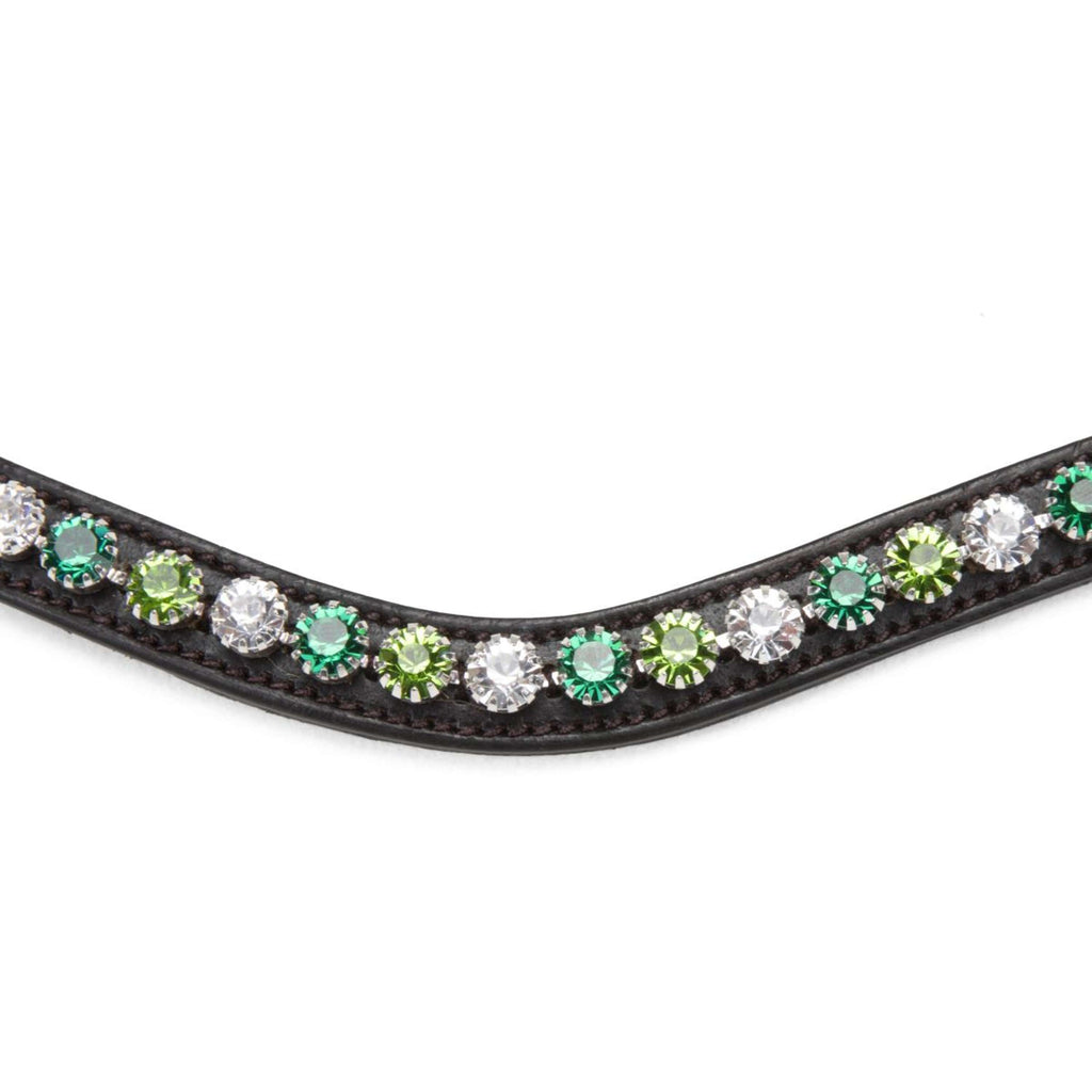 Velociti by Shires Frontal GARA Green Diamante Habana