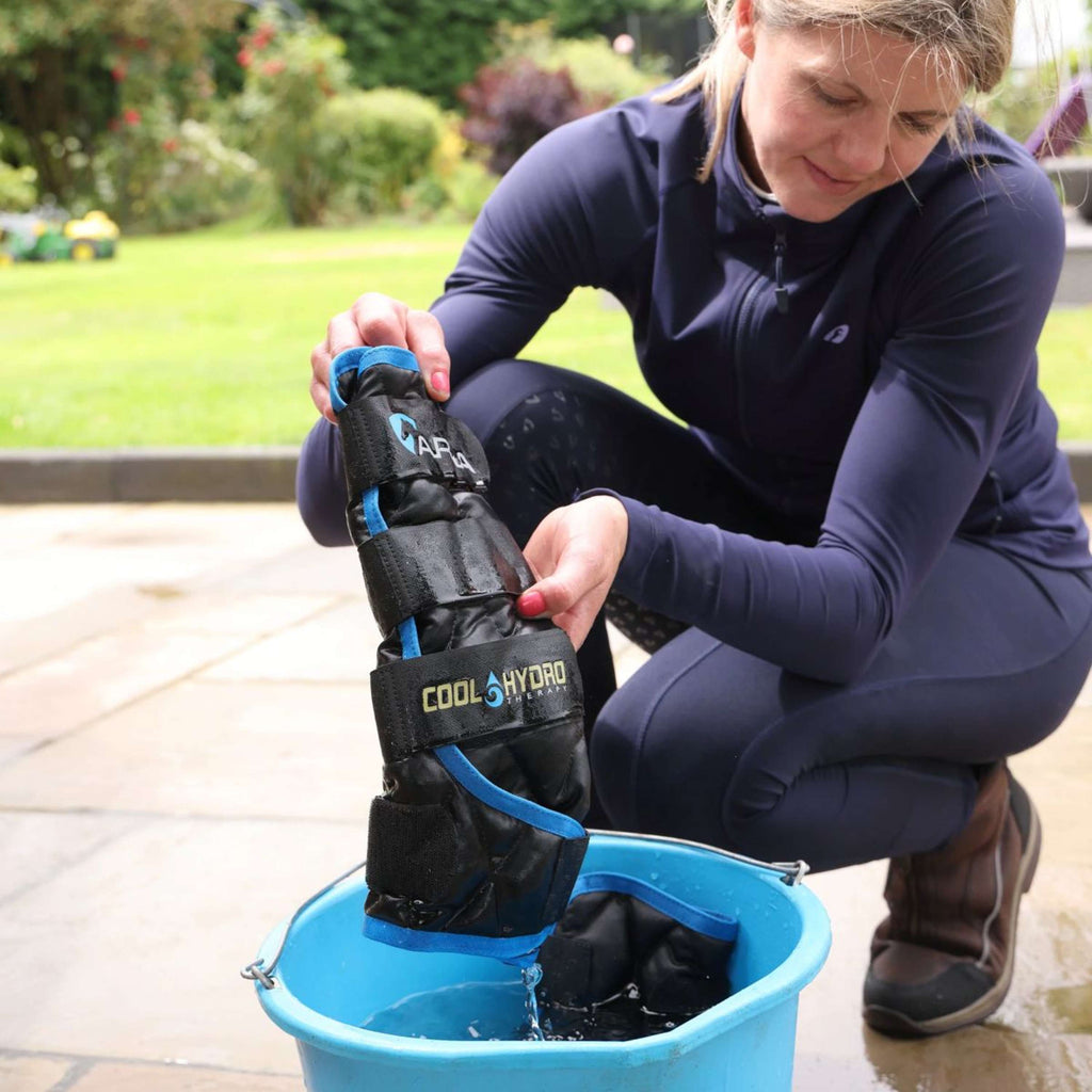 Arma by Shires Protectores de piernas Cool Hydro Therapy Negro