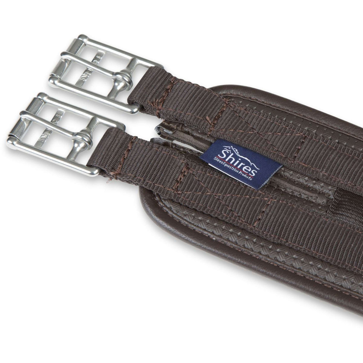 Shires Cincha Preformada Anti Rozaduras Marron