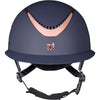 Karben by Shires Casco Elisa Ellipse Navy/Rosegold