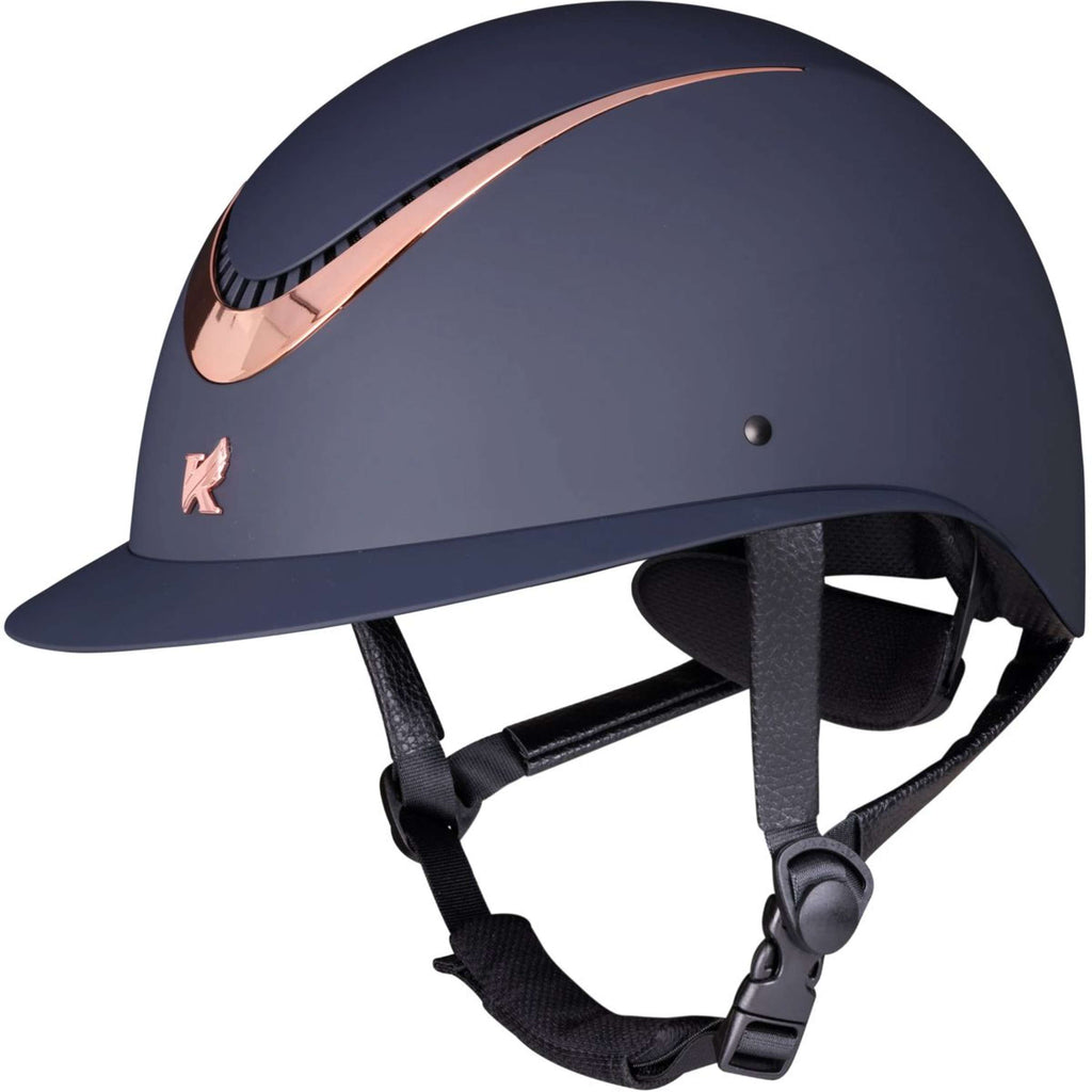 Karben by Shires Casco Elisa Ellipse Navy/Rosegold