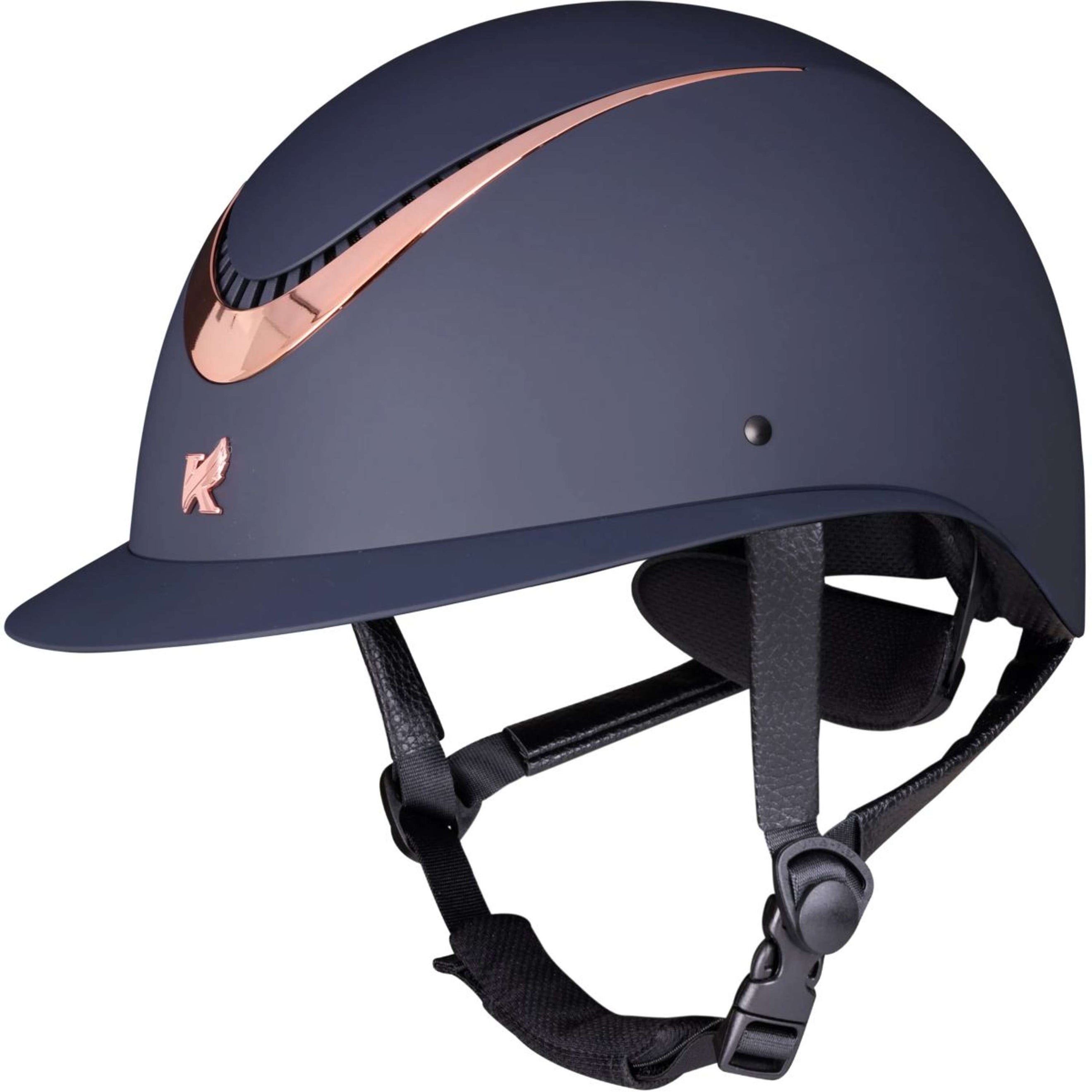Karben by Shires Casco Elisa Ellipse Navy/Rosegold