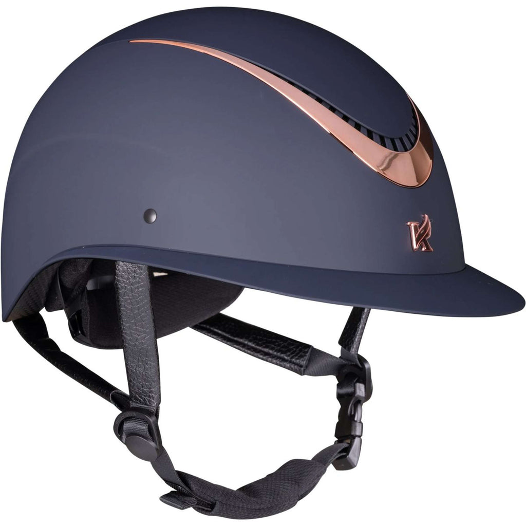 Karben by Shires Casco Elisa Ellipse Navy/Rosegold