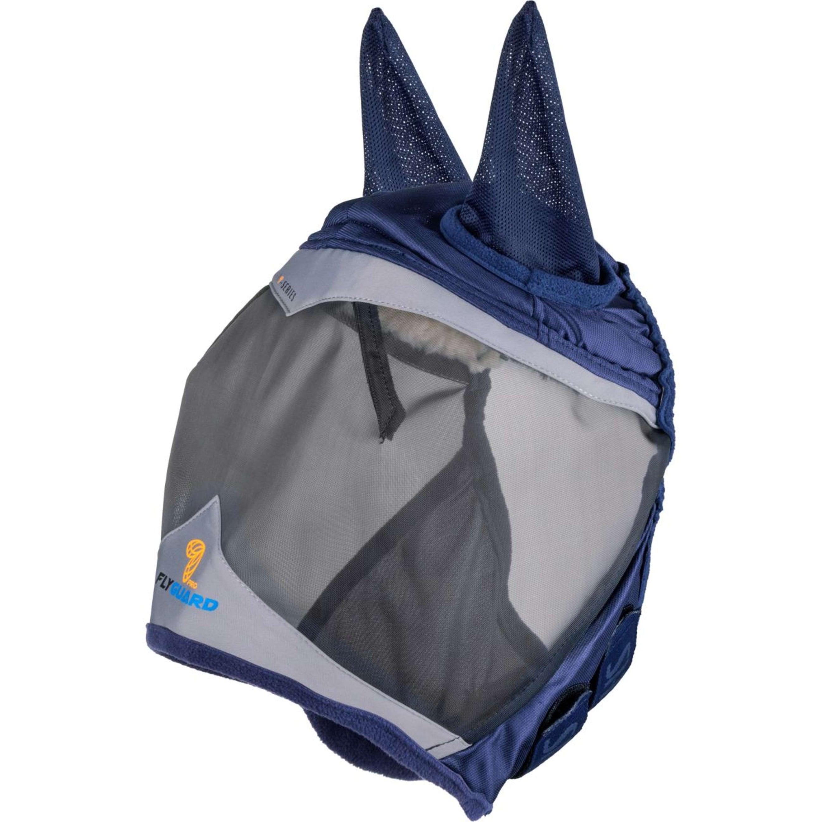 FlyGuard by Shires Máscara para Moscas Pro Fine Mesh con Orejas Navy