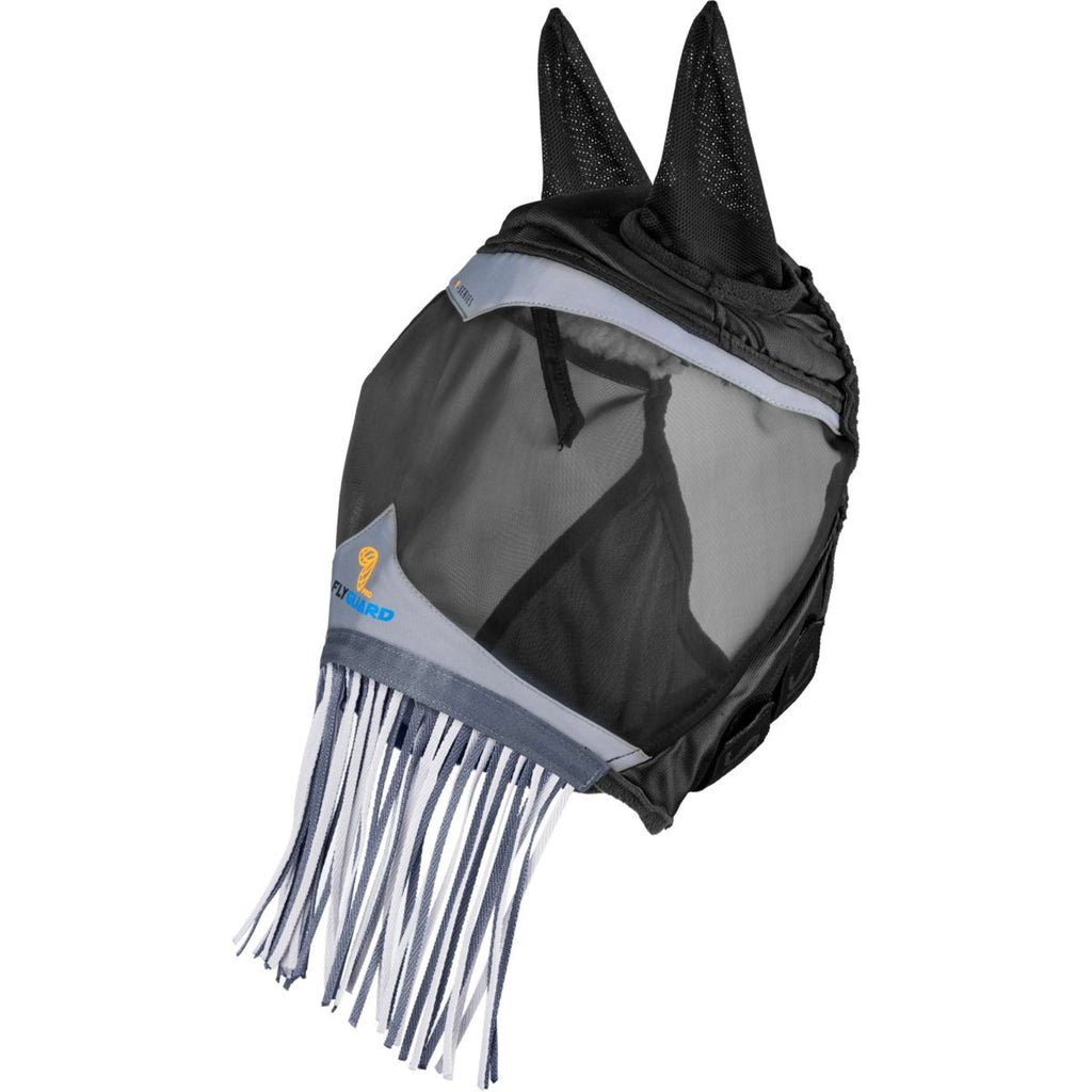 FlyGuard by Shires Máscara para Moscas Pro Fine Mesh con Orejas y Flecos Jet