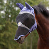FlyGuard by Shires Máscara para Moscas Pro Fine Mesh con Orejas y Nariz Sky