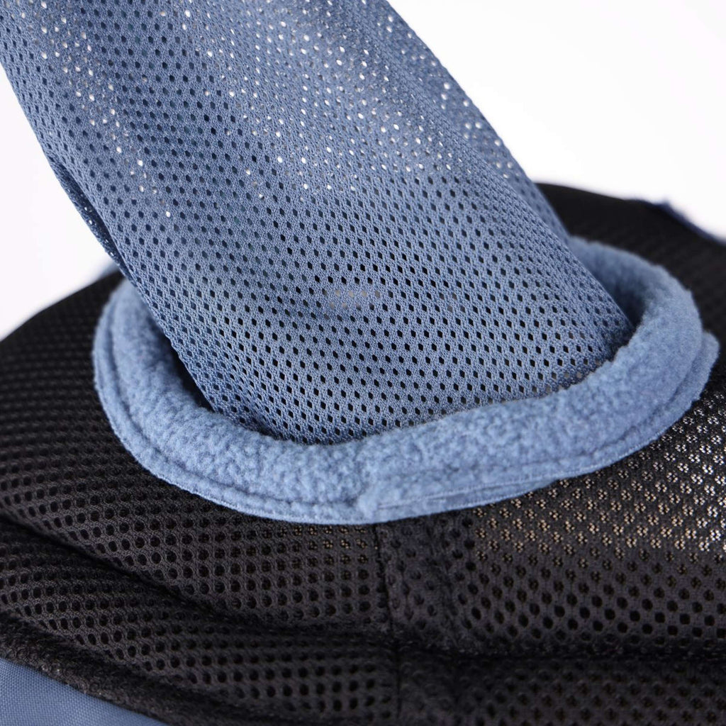 FlyGuard by Shires Máscara para Moscas Pro Air Motion con Orejas y Nariz Deep Airforce Blue