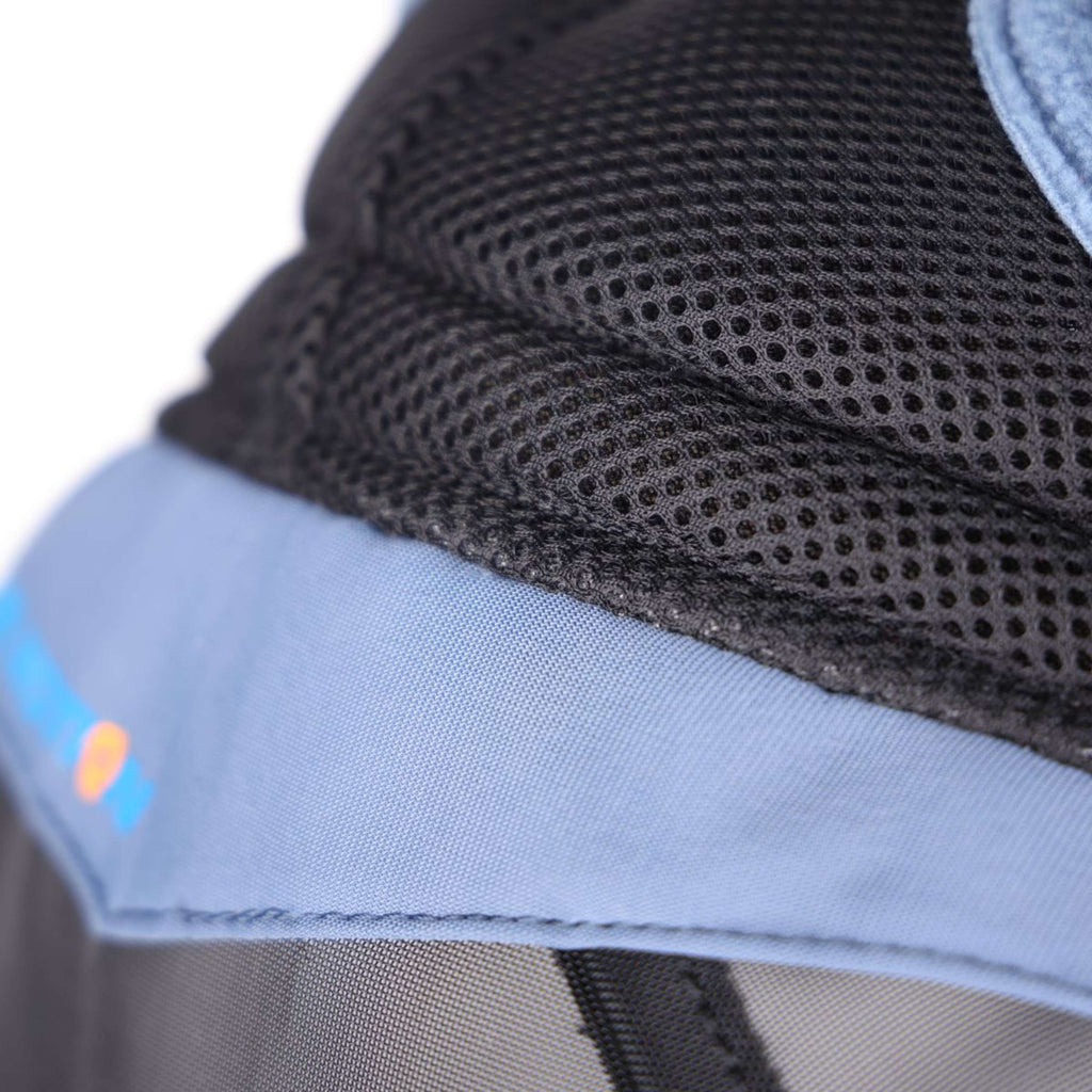 FlyGuard by Shires Máscara para Moscas Pro Air Motion con Orejas y Nariz Deep Airforce Blue