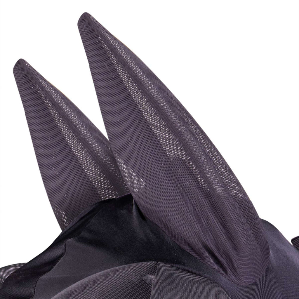 Shires Máscara Antimoscas Stretch con Nariz Negro azabache