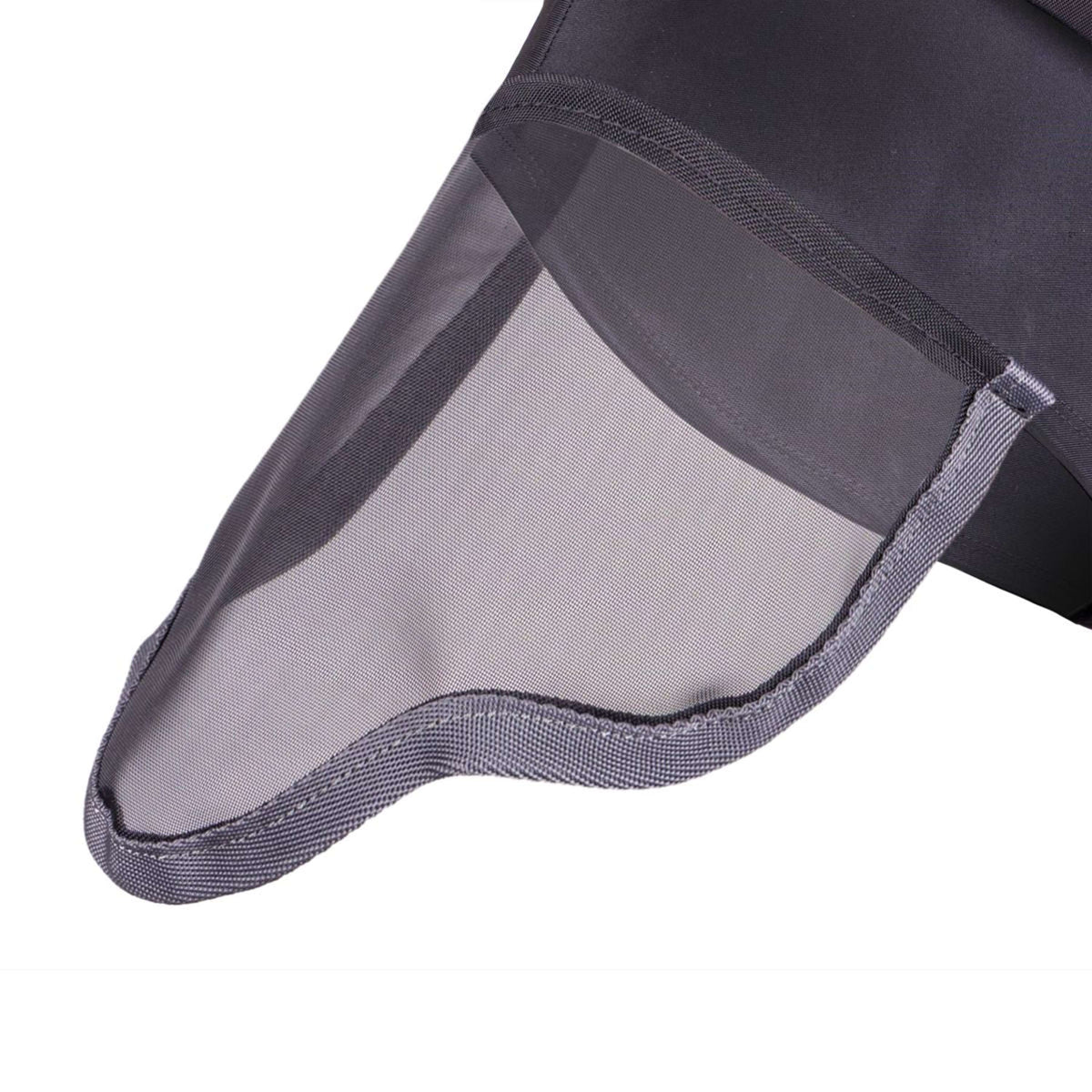 Shires Máscara Antimoscas Stretch con Nariz Negro azabache