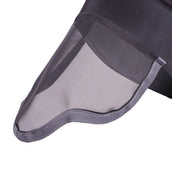 Shires Máscara Antimoscas Stretch con Nariz Negro azabache