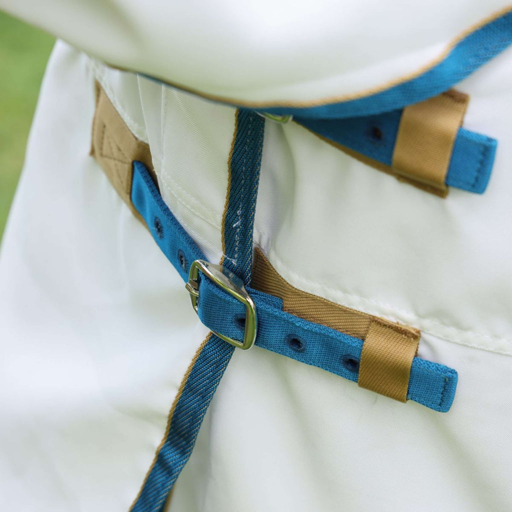Tempest Plus by Shires Manta para Eczema Sweet-Itch Combo Blanco/Airforce