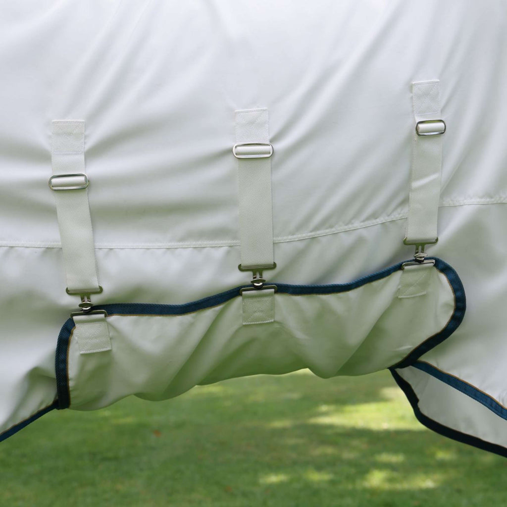Tempest Plus by Shires Manta para Eczema Sweet-Itch Combo Blanco/Airforce