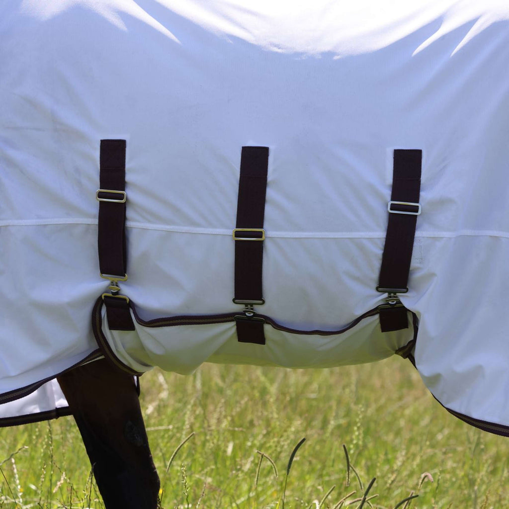 Highlander Plus by Shires Manta Antimoscas Combo Blanco/Black Cherry