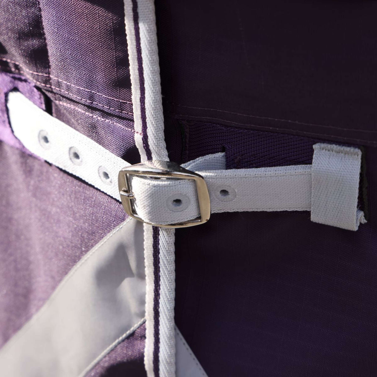 Manta para exteriores Shires Original 100 con cuello Ciruela