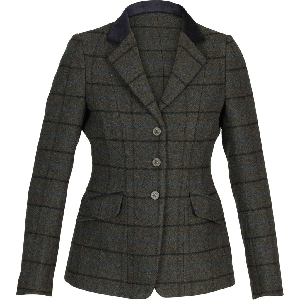 Aubrion by Shires Chaqueta de Competición Saratoga Verde Oscuro Check